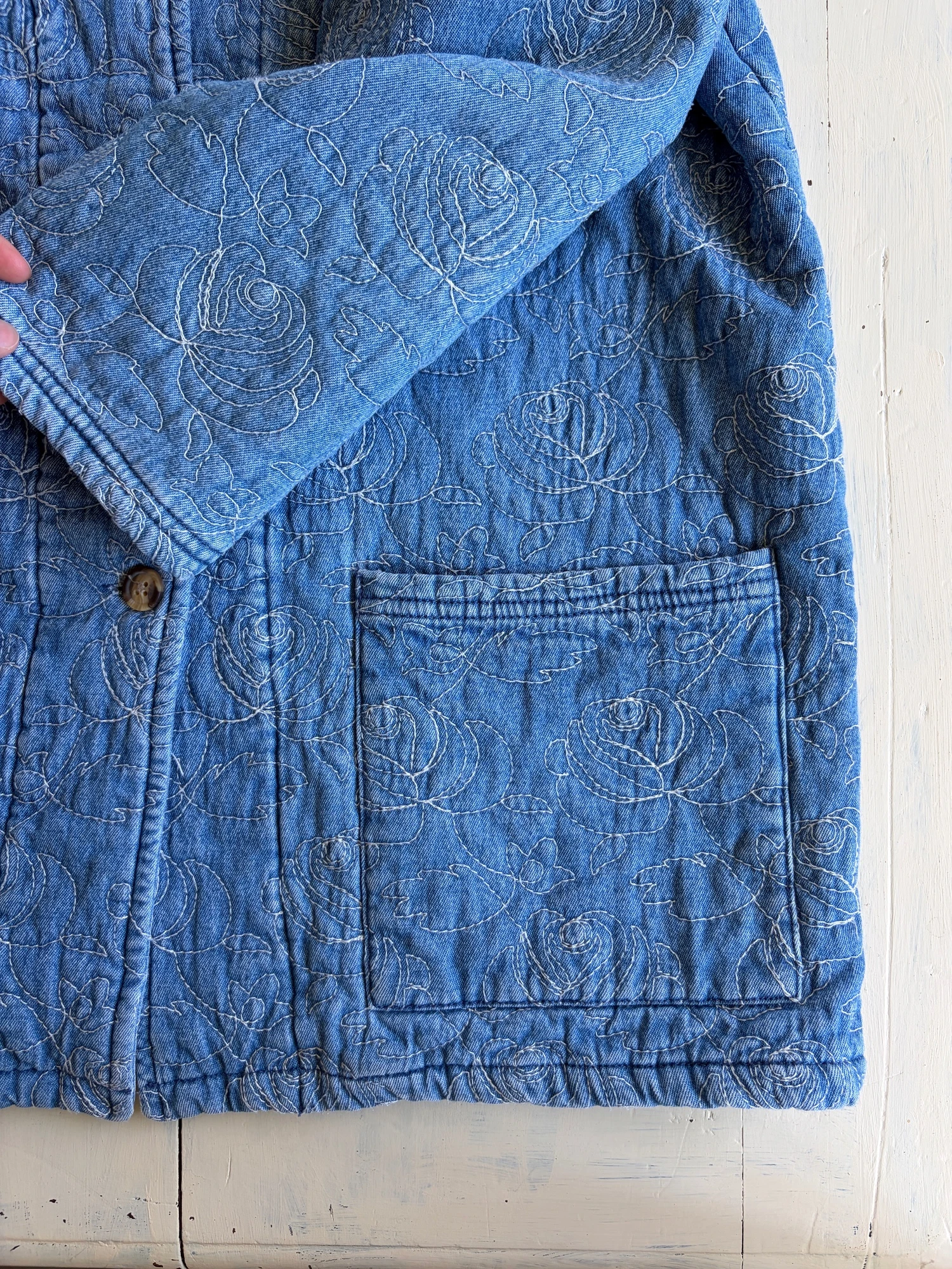 embroidered denim jacket 9