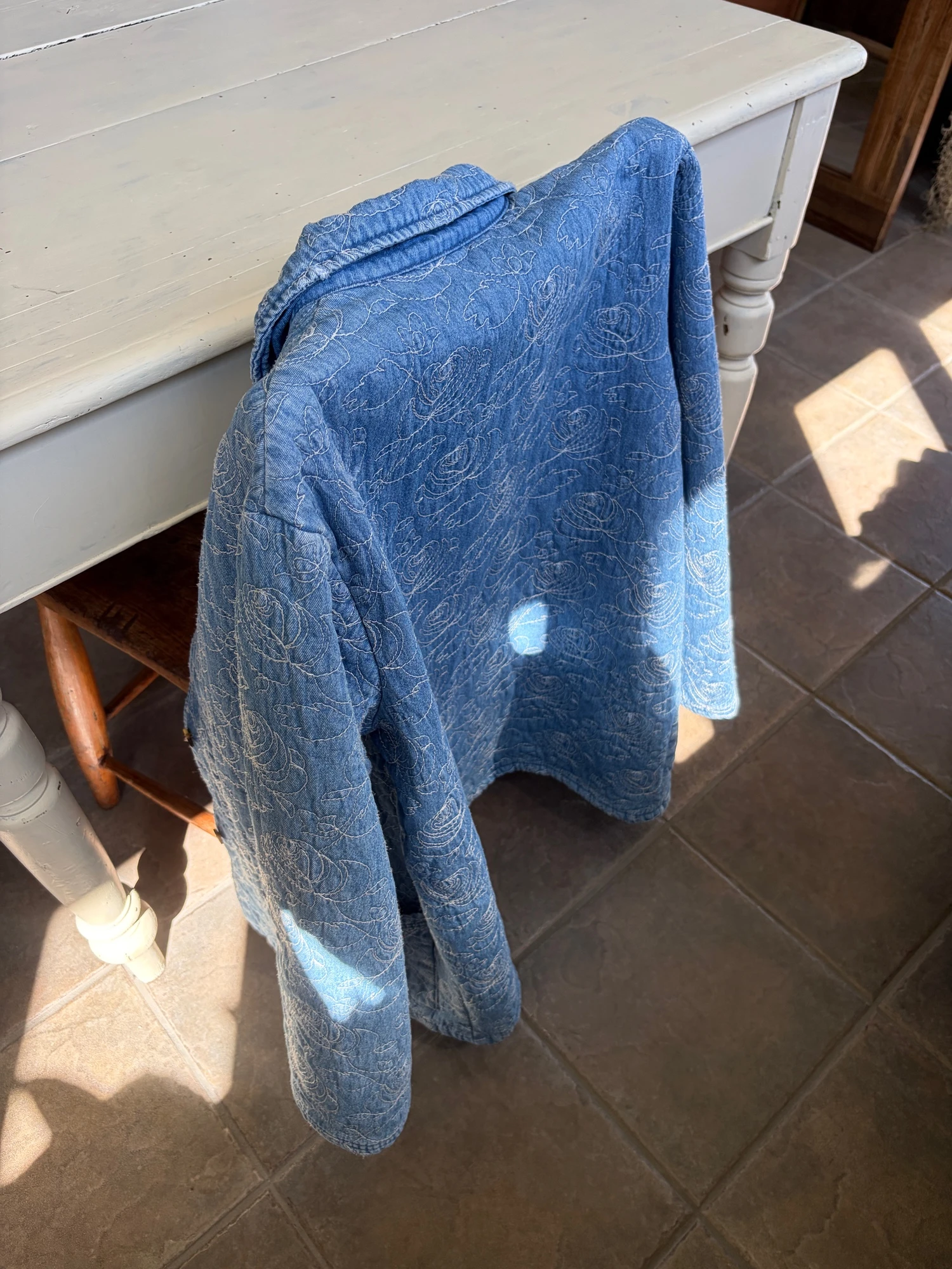embroidered denim jacket 10