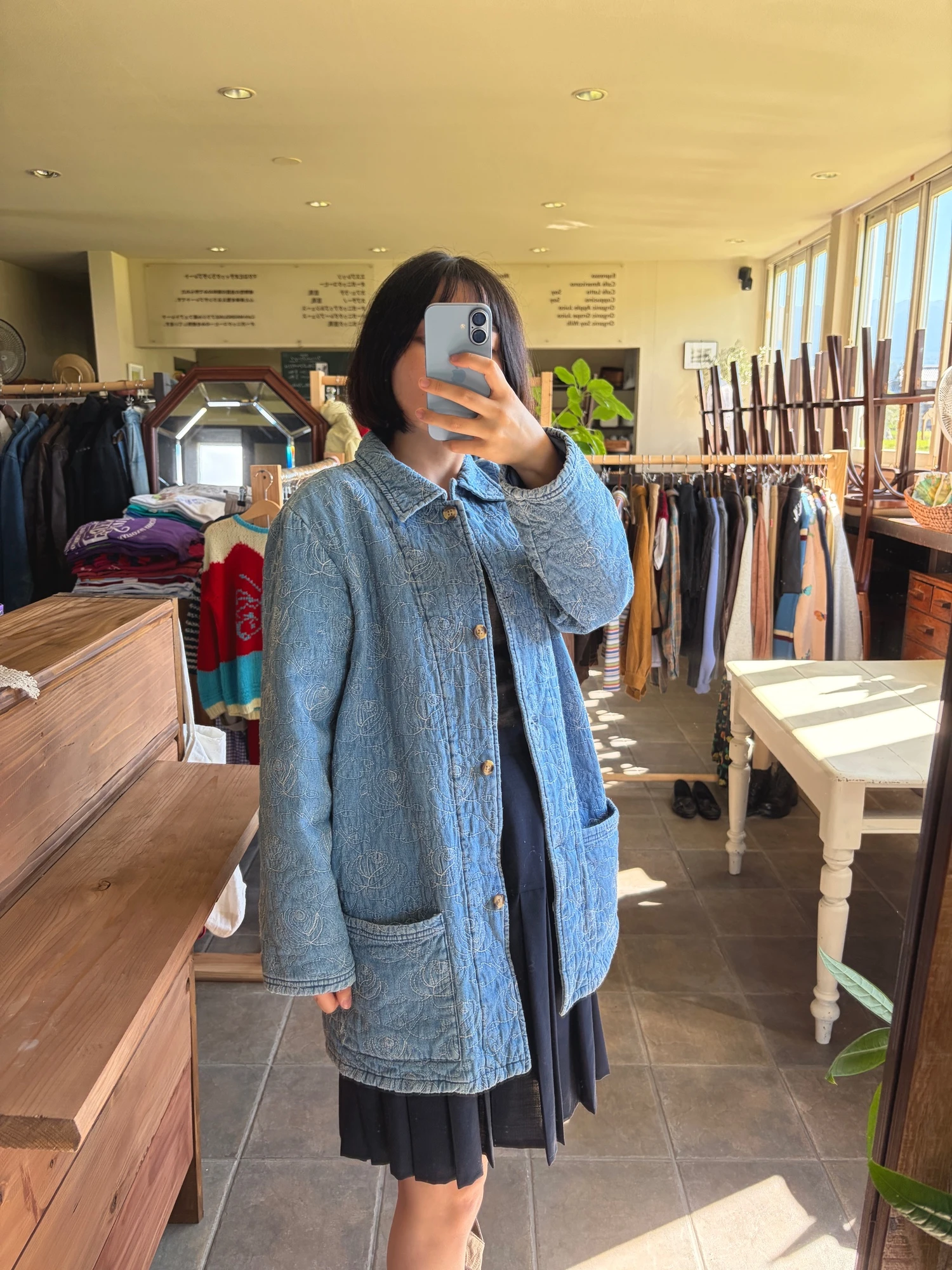embroidered denim jacket 14