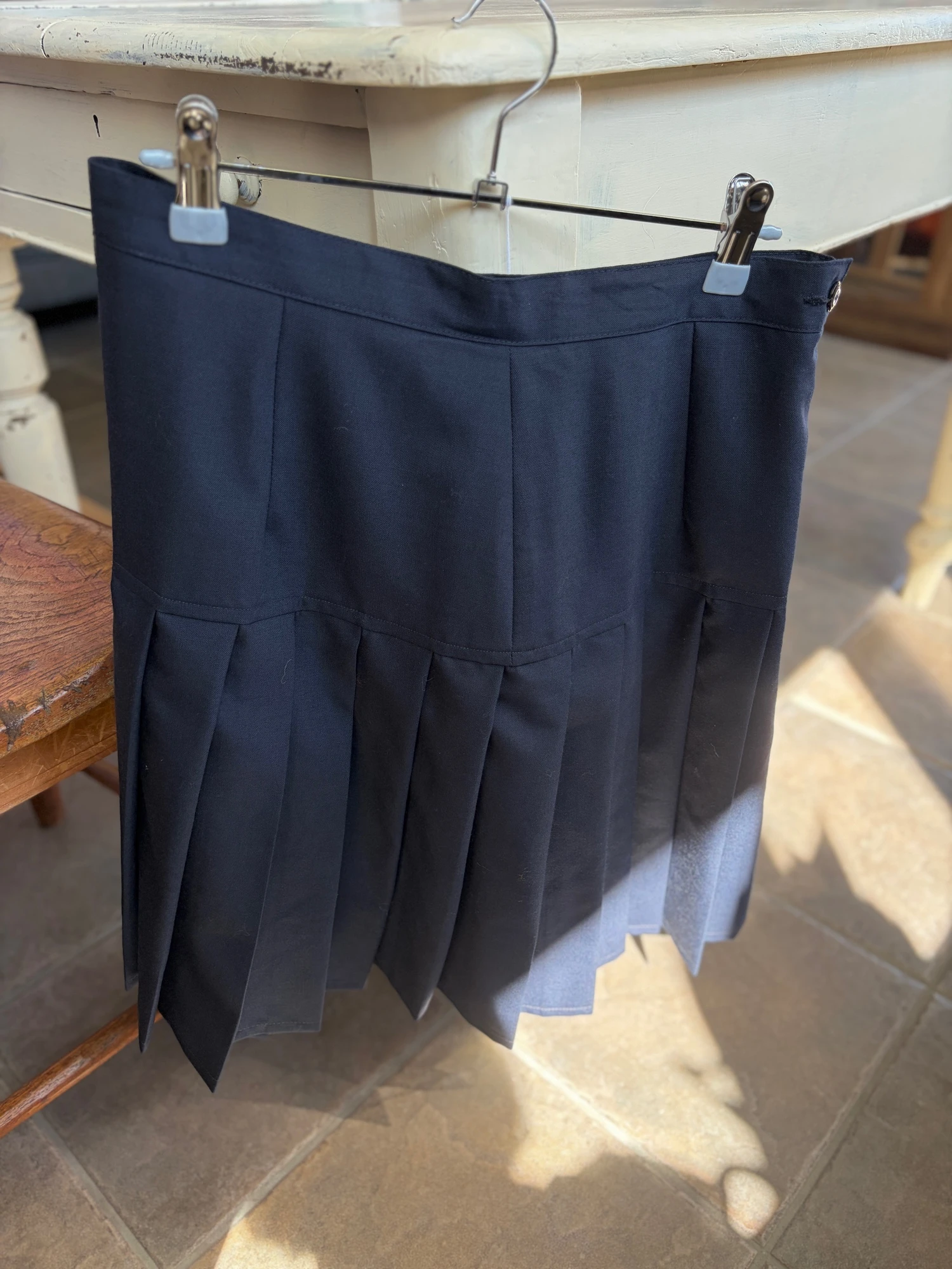 made in Italy pleats wool skirt 3