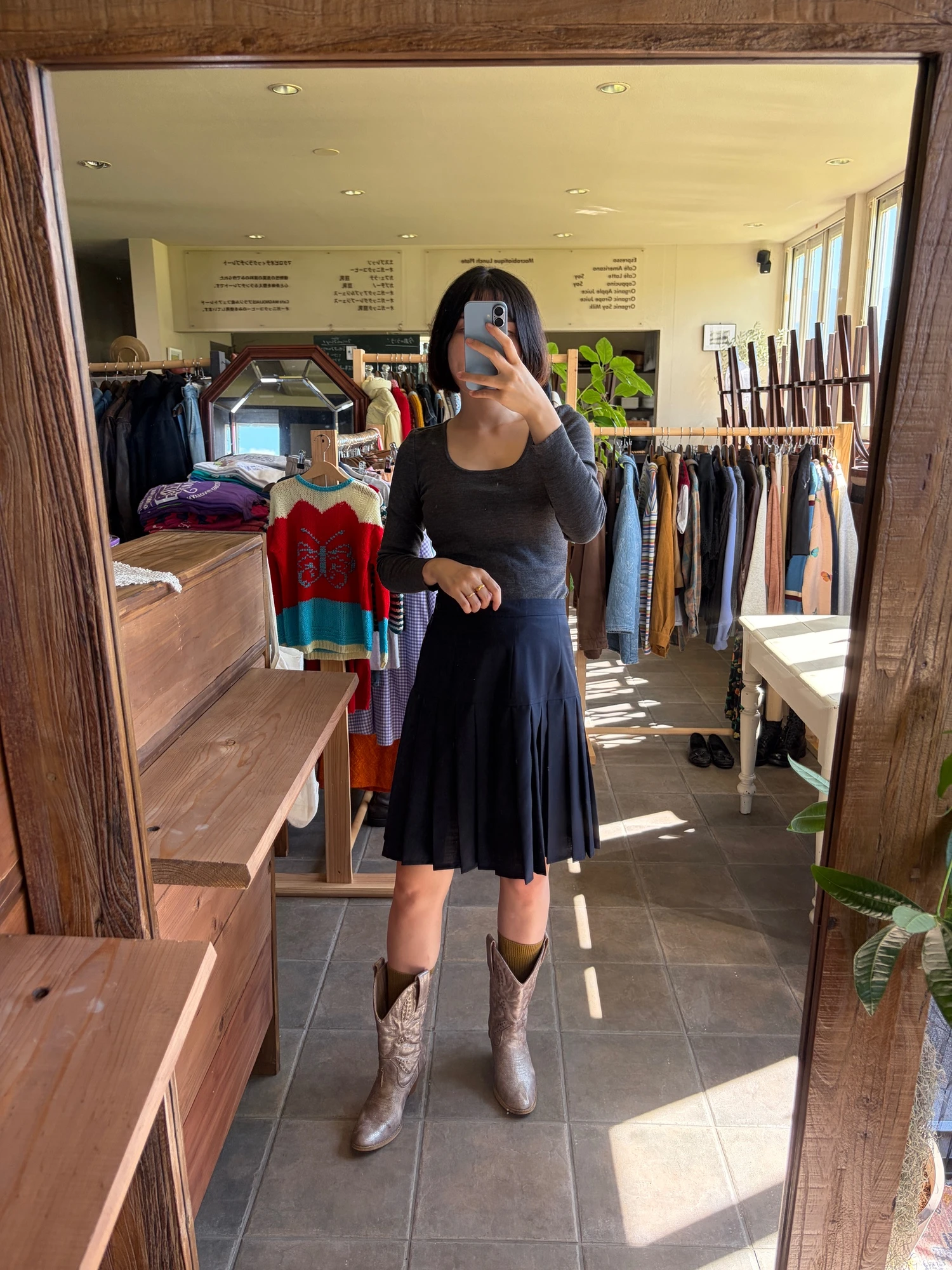 made in Italy pleats wool skirt 5