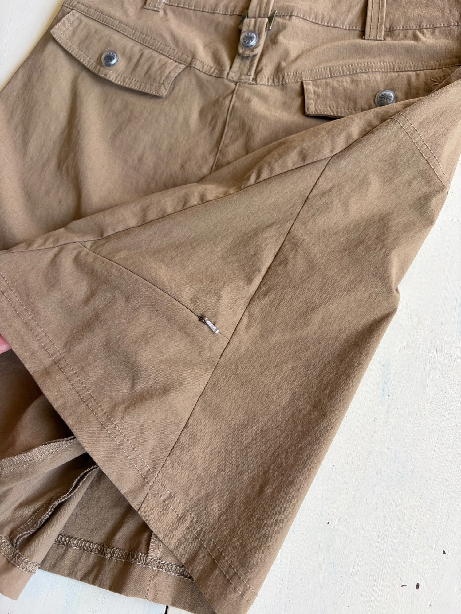 brown nylon skirt 9