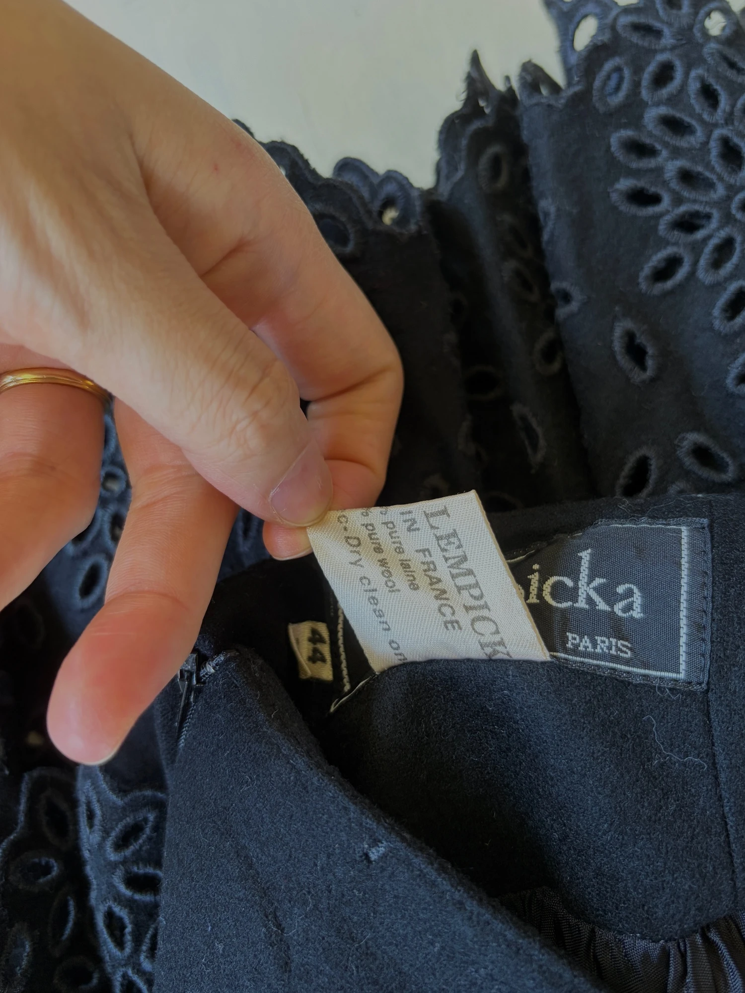 made in France wool skirt 6