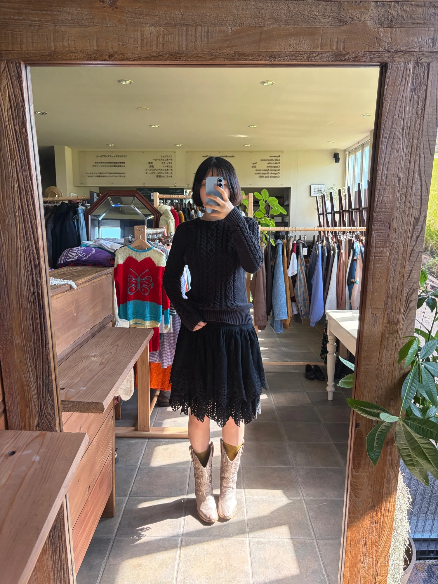 made in France wool skirt 3