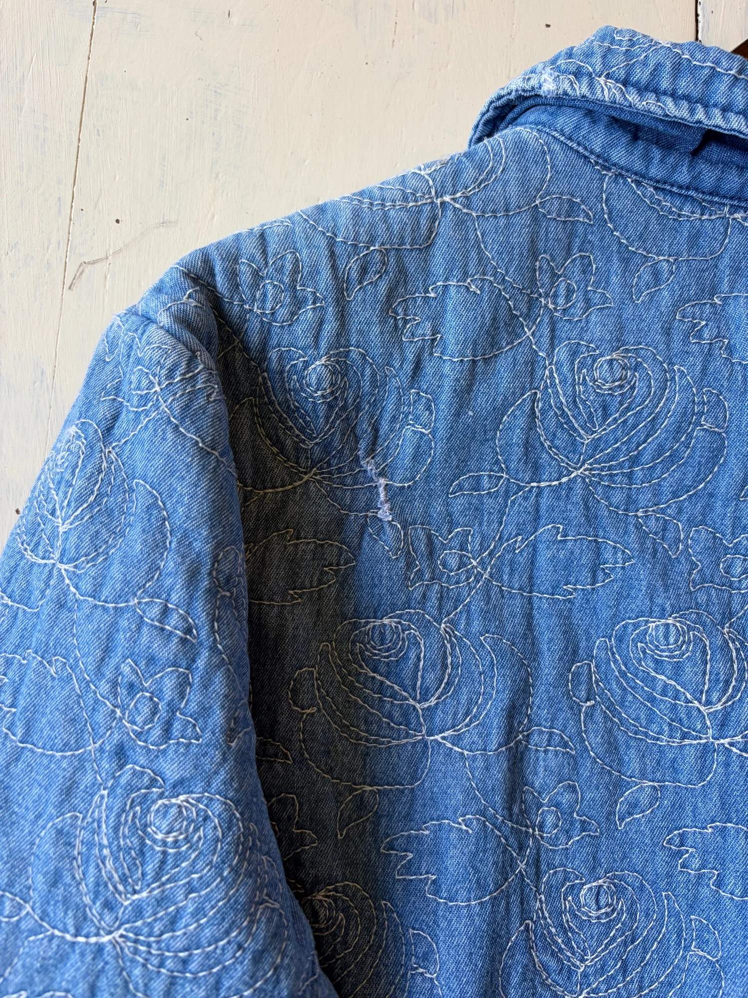 embroidered denim jacket 18