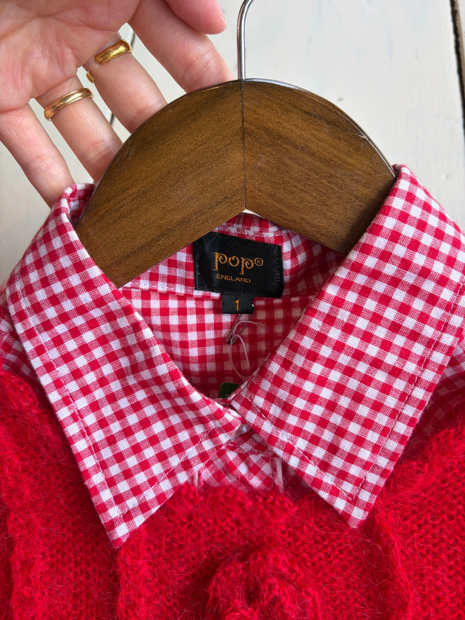 red plaid western shirt