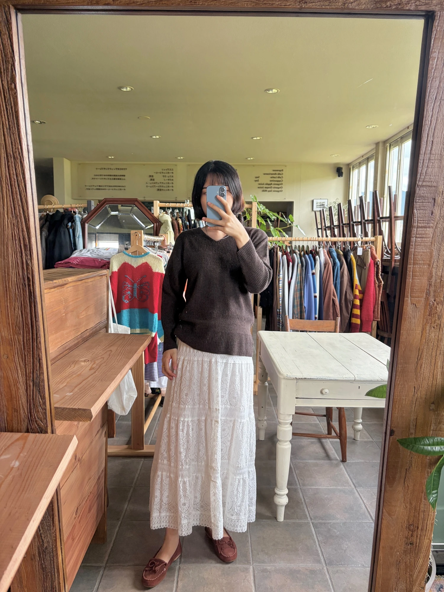 Laura Ashley wool 100% brown sweater 3