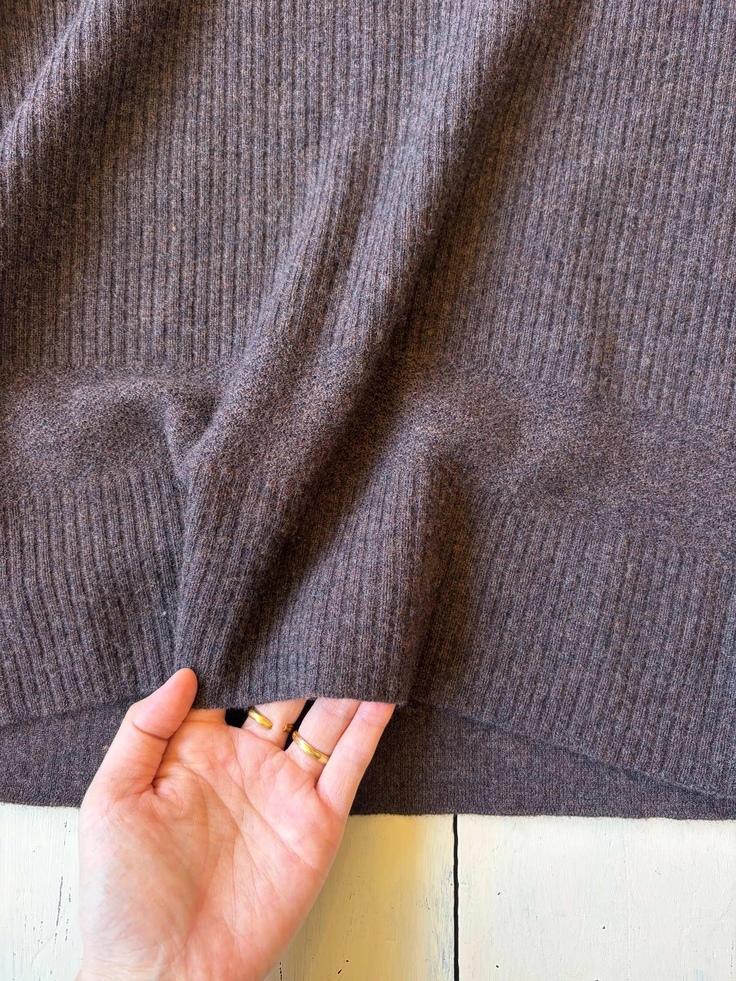 Laura Ashley wool 100% brown sweater 9