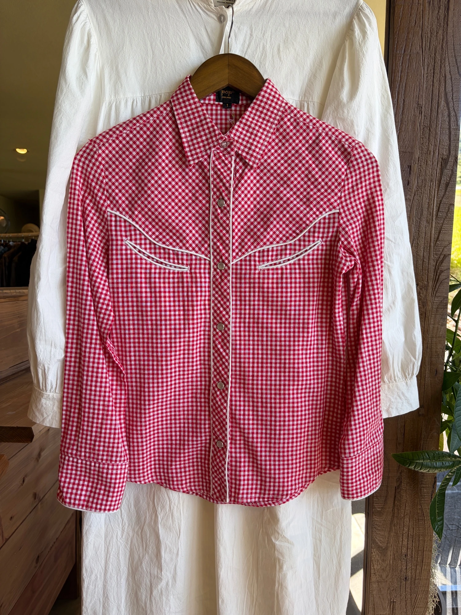 red plaid western shirt 2