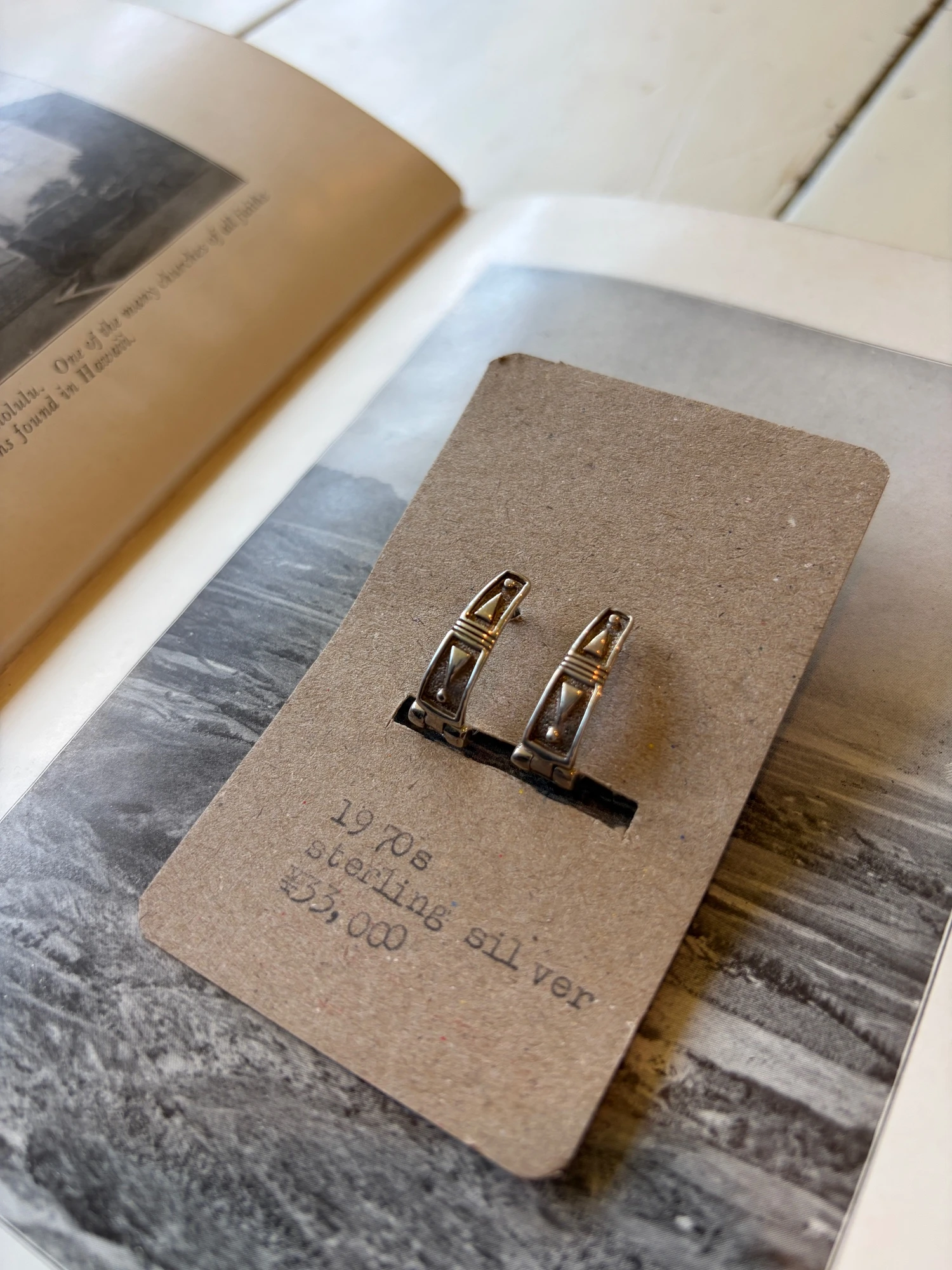 1970s sterling silver design earrings 4