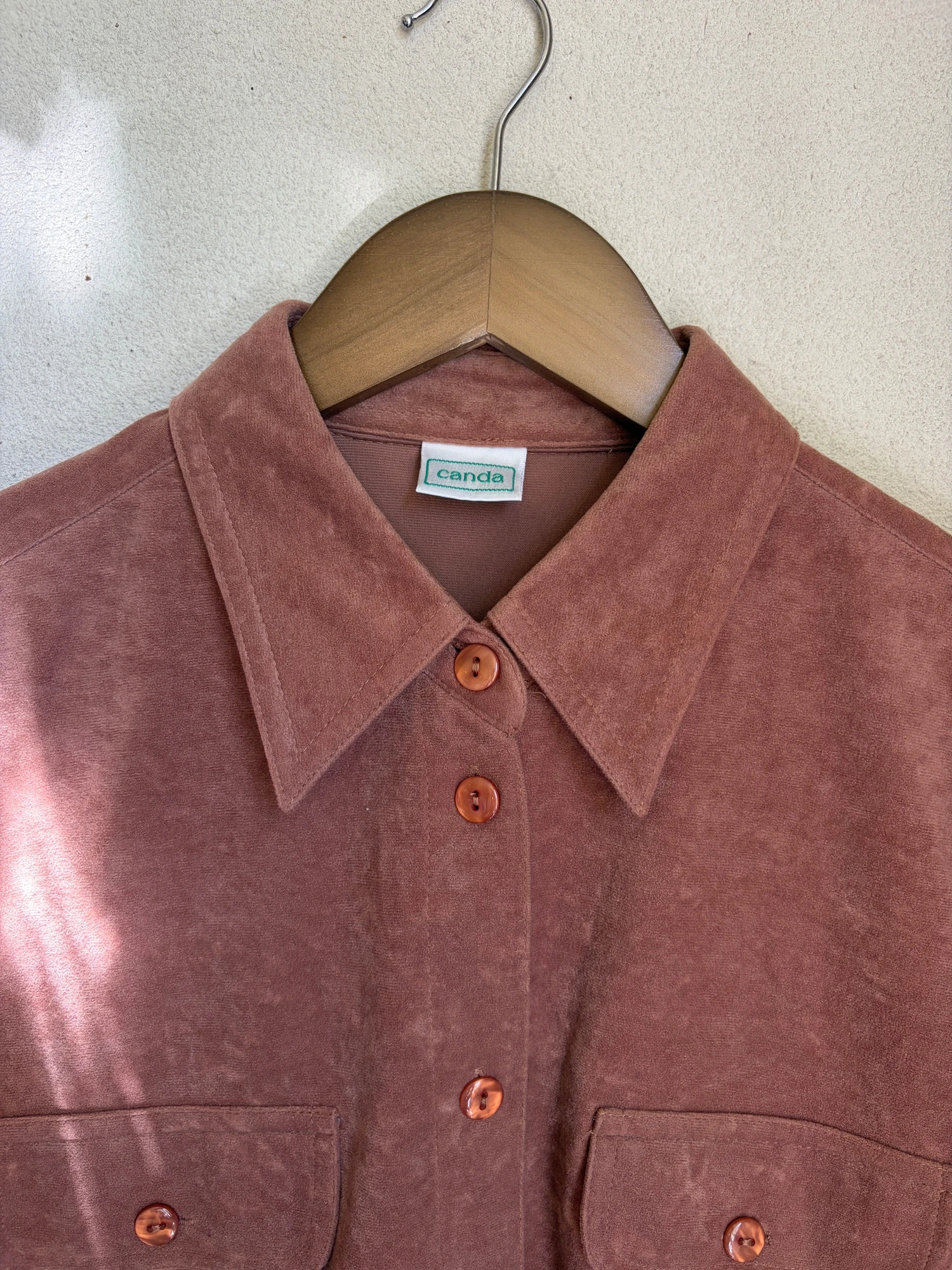 brown suede-like long sleeve shirt 10