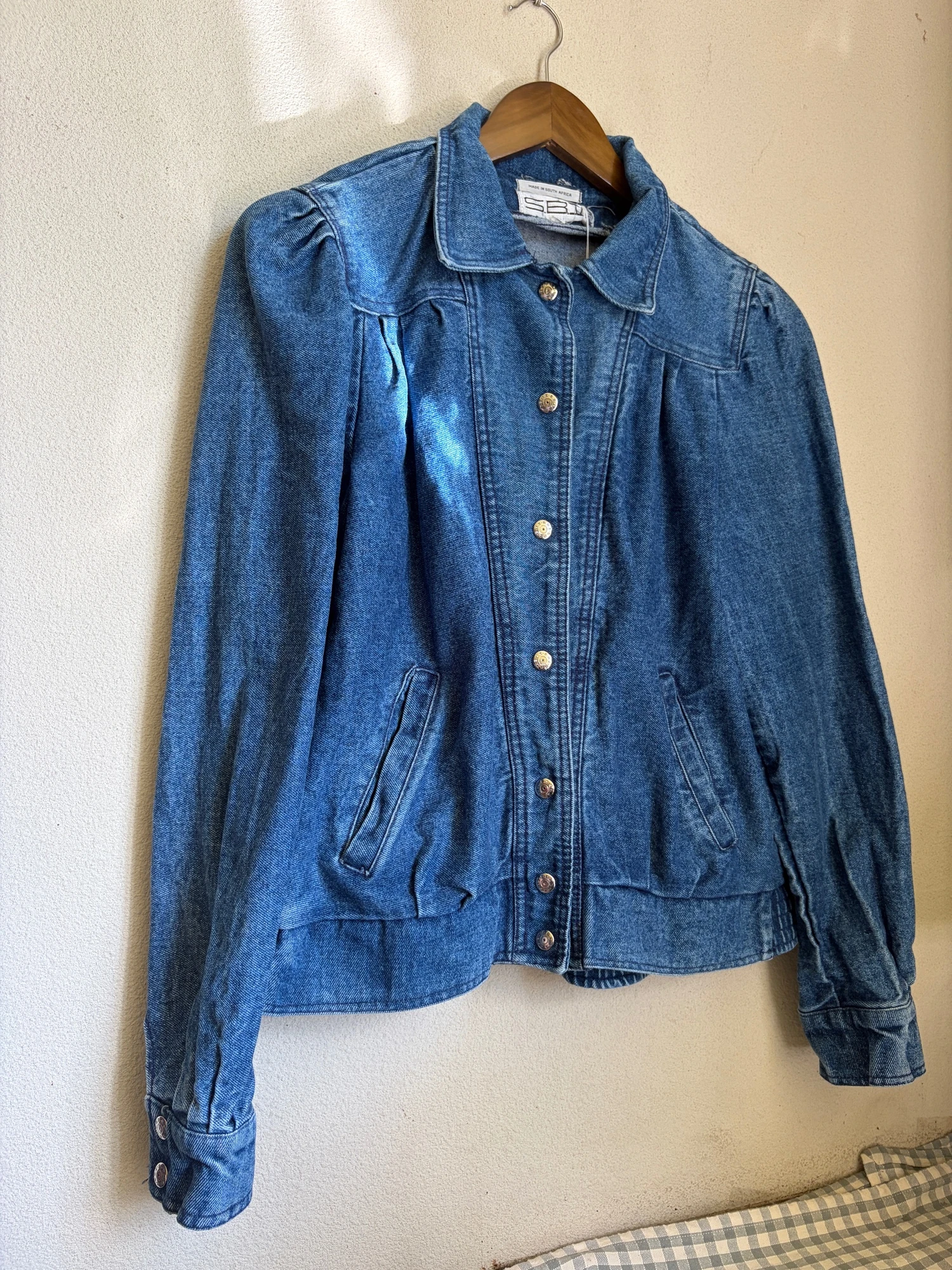 puff sleeve denim jacket 4